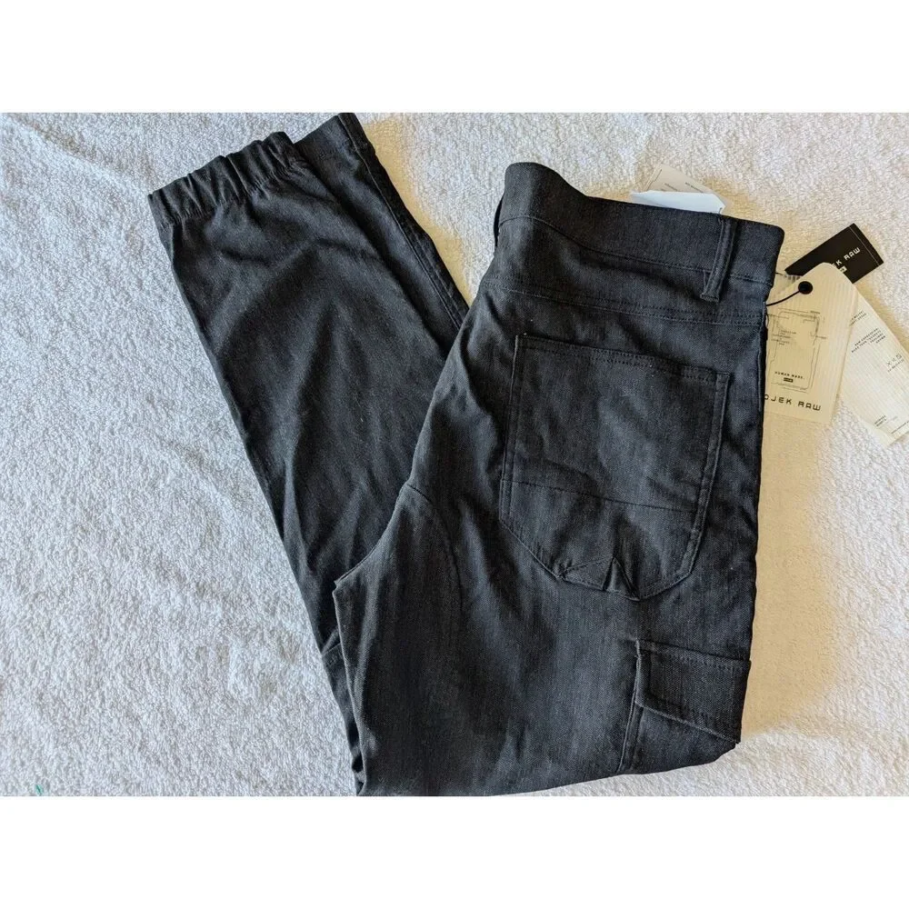 NWT   PROJEK RAW mens cargo Actiflex design charcoal pants  Sz 38
